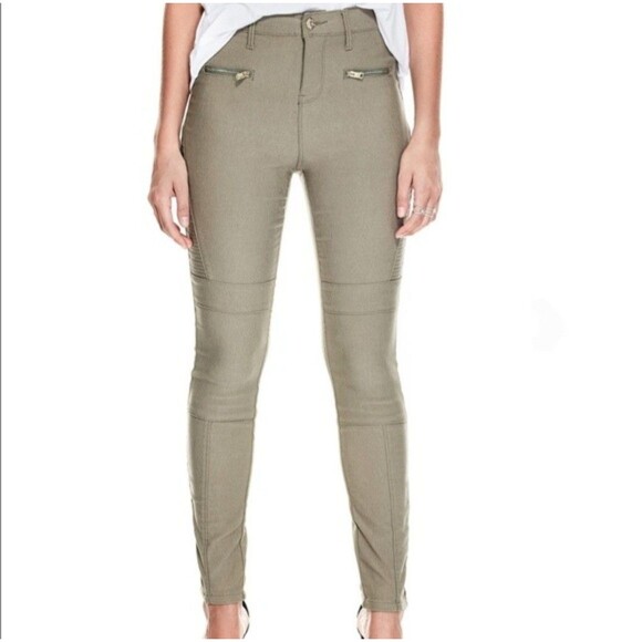 Women’s Guess Green High Waisted Pants Size Large. - Picture 4 of 10